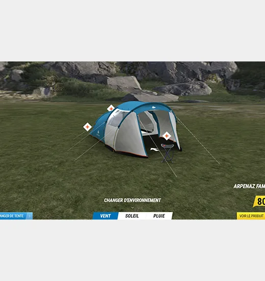 Decathlon tentes Quechua 3D BCD