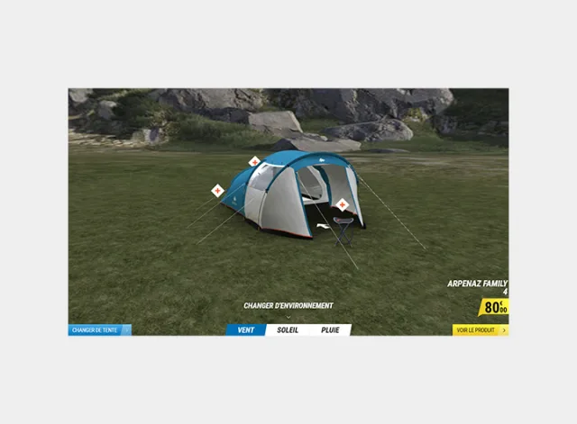 Decathlon tentes Quechua 3D BCD